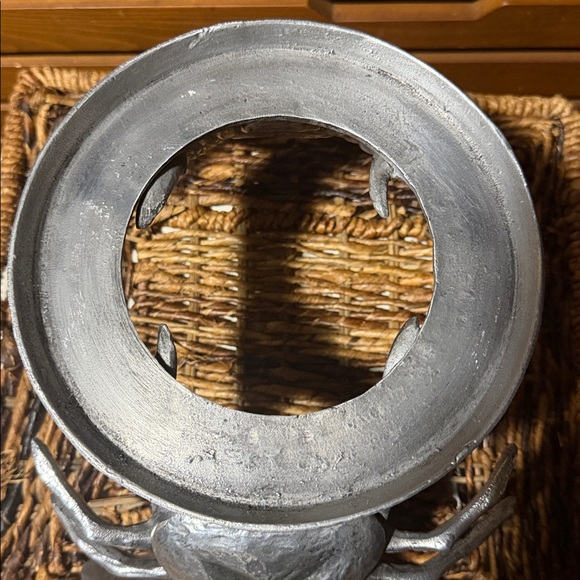 Pottery Barn Silver Crab 🦀 Beverage Dispenser Stand - Picture 5 of 7